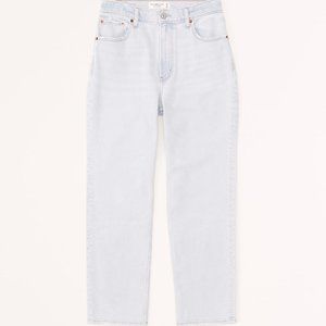 SALE! Abercrombie Women's Ultra High Rise Ankle Straight Jeans 4/27 S Short